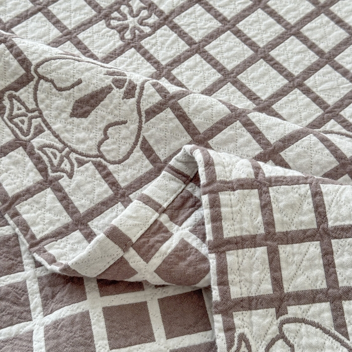 91家纺网 家纺一手货源 找家纺 乐家毛巾被（工厂自产自销） 2026新款精梳安心棉色织提花床盖毛巾被两用 墨镜鸭床盖