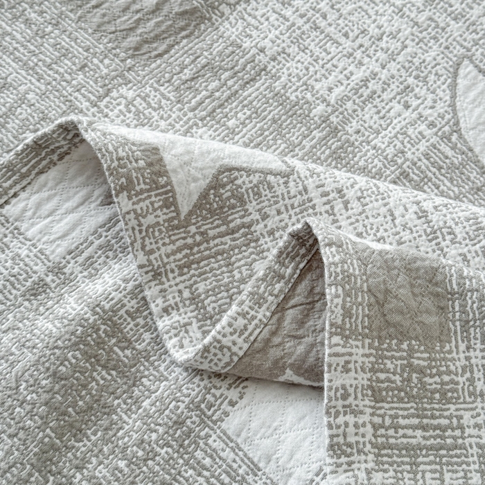 91家纺网 家纺一手货源 找家纺 乐家毛巾被（工厂自产自销） 2026新款精梳安心棉色织提花床盖毛巾被两用 晚安床盖