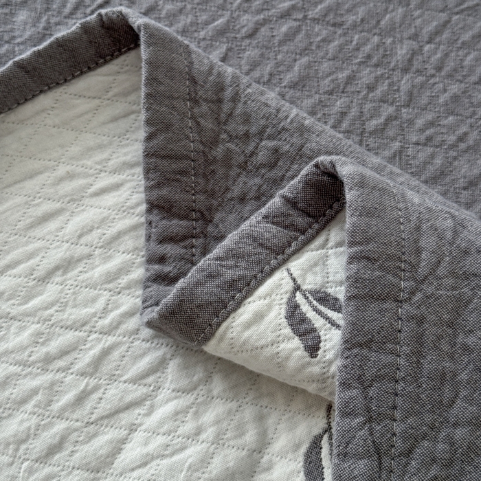 91家纺网 家纺一手货源 找家纺 乐家毛巾被（工厂自产自销） 2026新款精梳安心棉色织提花床盖毛巾被两用 小碎花眠床盖