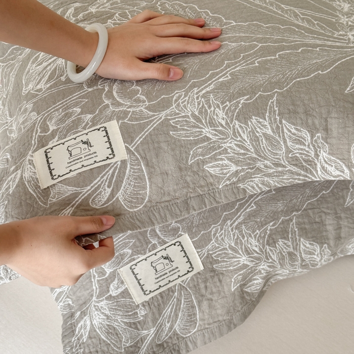 91家纺网 家纺一手货源 找家纺 乐家毛巾被（工厂自产自销） 2026新款精梳安心棉色织提花床盖毛巾被两用 野间草木床盖