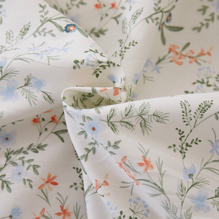 91家纺网 家纺一手货源 找家纺 一米阳光 2026年春夏新款小清新花边款全棉纯棉四件套 楚宜