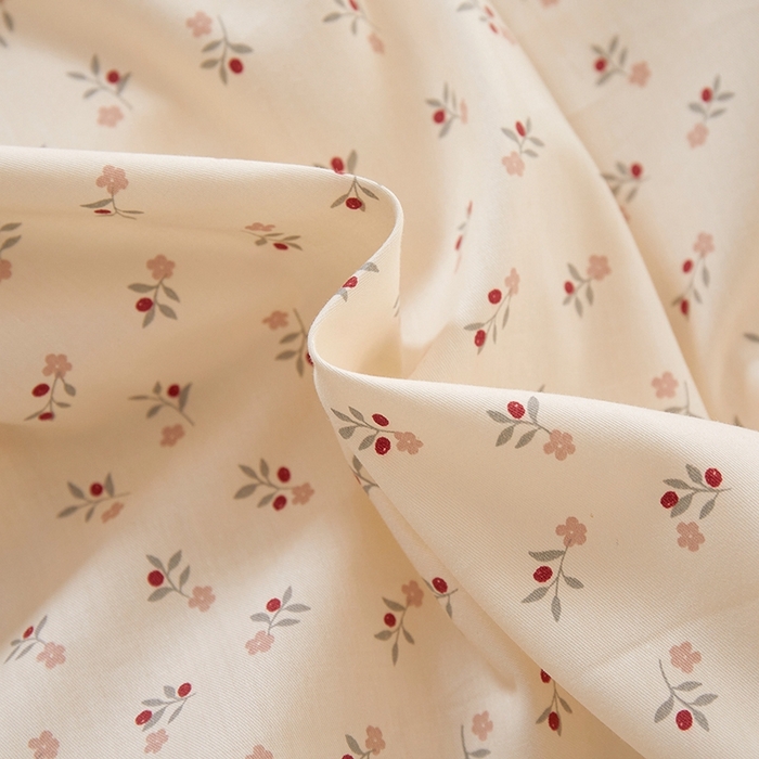 91家纺网 家纺一手货源 找家纺 一米阳光 2026年春夏新款小清新花边款全棉纯棉四件套 花涧