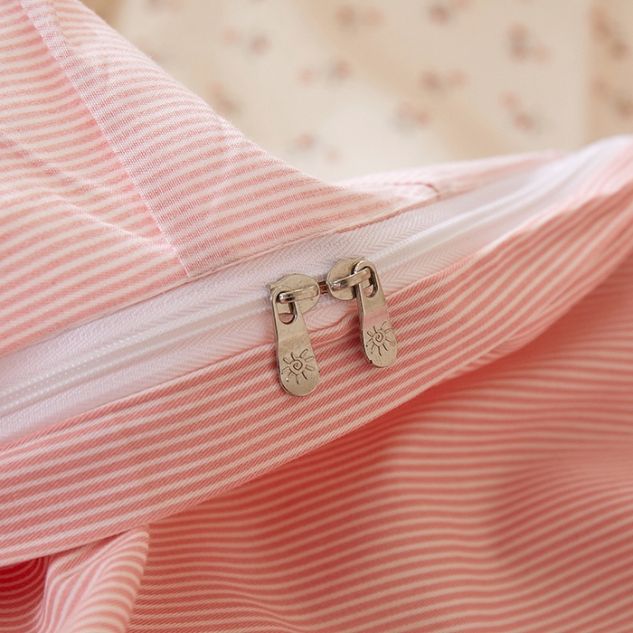 91家纺网 家纺一手货源 找家纺 一米阳光 2026年春夏新款小清新花边款全棉纯棉四件套 花涧