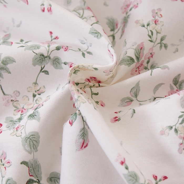 91家纺网 家纺一手货源 找家纺 一米阳光 2026年春夏新款小清新花边款全棉纯棉四件套 洛克庄园