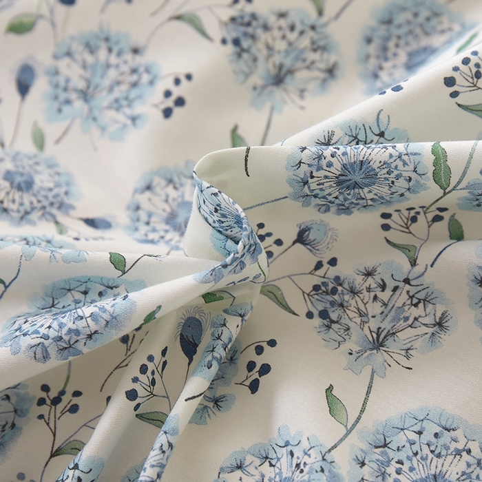 91家纺网 家纺一手货源 找家纺 一米阳光 2026年春夏新款小清新花边款全棉纯棉四件套 蒲公英