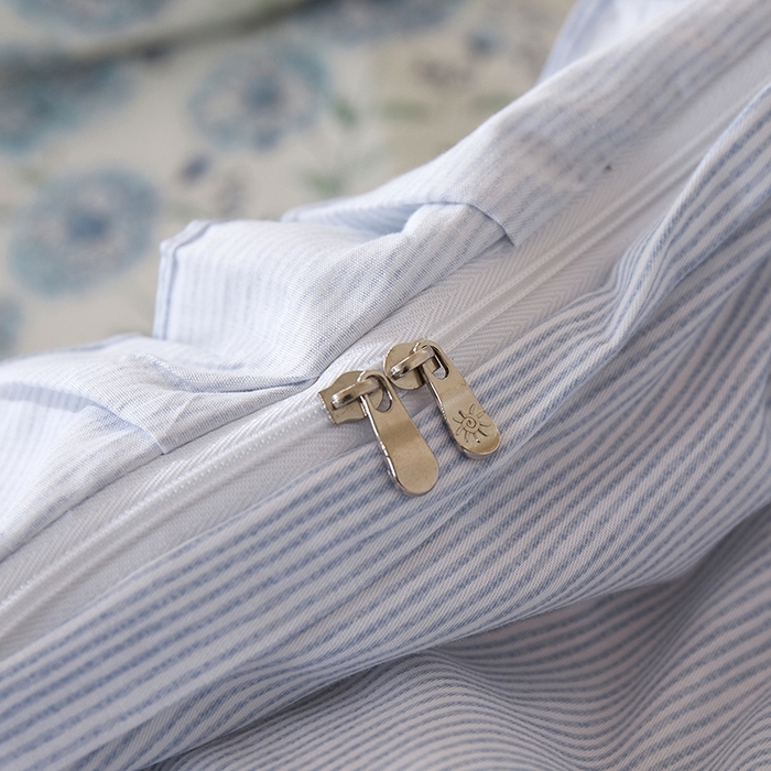 91家纺网 家纺一手货源 找家纺 一米阳光 2026年春夏新款小清新花边款全棉纯棉四件套 蒲公英