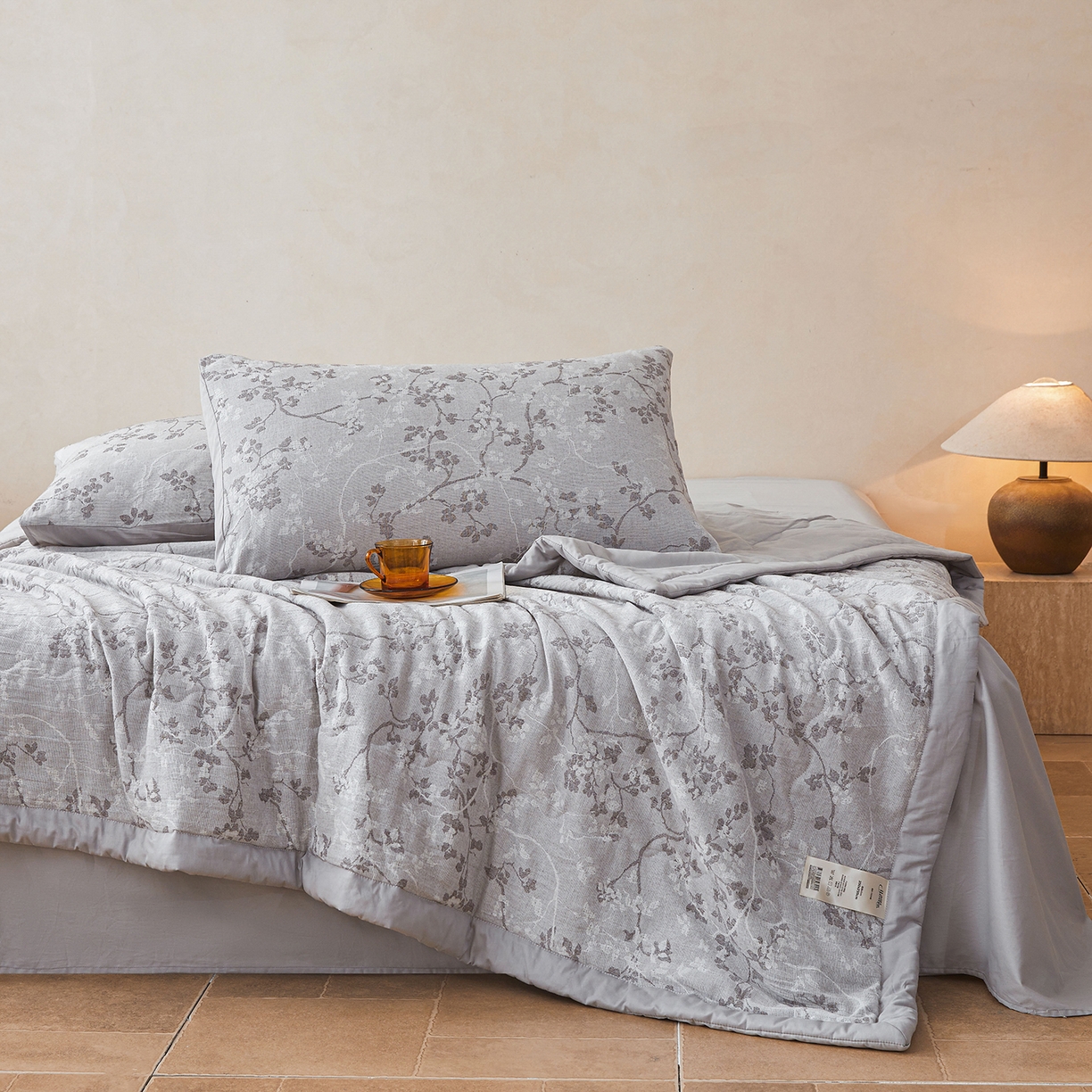 91家纺网 家纺一手货源 找家纺 （总）乐家毛巾被（工厂自产自销） 2026新款全棉色织三层提花夏季大豆纤维被