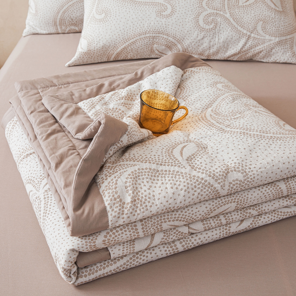 91家纺网 家纺一手货源 找家纺 （总）乐家毛巾被（工厂自产自销） 2026新款全棉色织三层提花夏季大豆纤维被