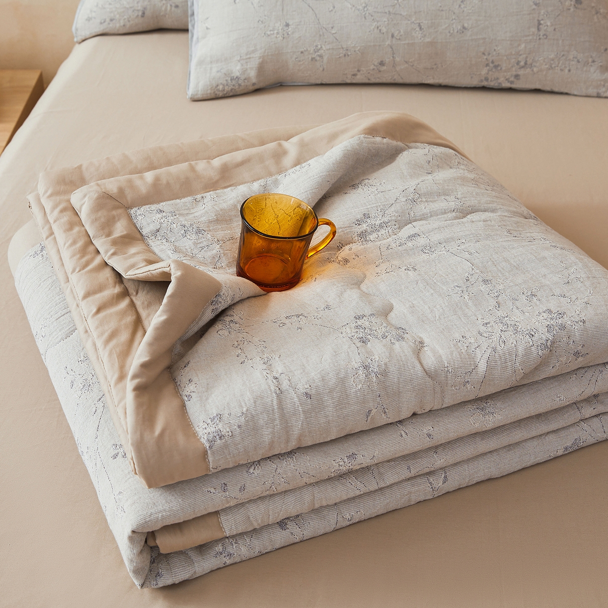 91家纺网 家纺一手货源 找家纺 （总）乐家毛巾被（工厂自产自销） 2026新款全棉色织三层提花夏季大豆纤维被