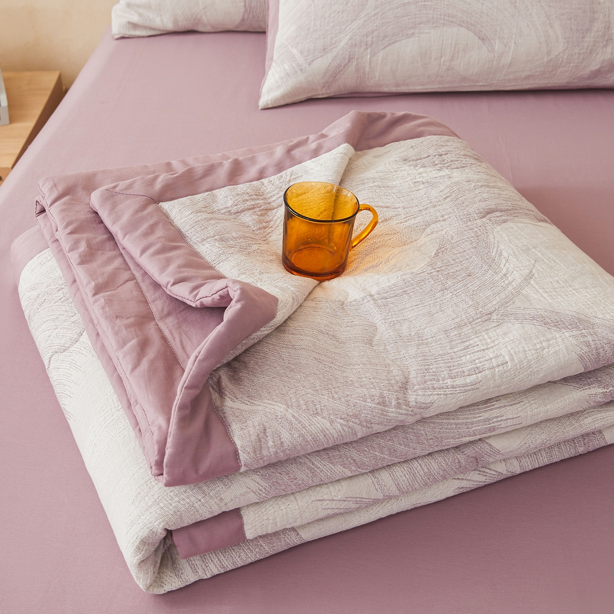 91家纺网 家纺一手货源 找家纺 （总）乐家毛巾被（工厂自产自销） 2026新款全棉色织三层提花夏季大豆纤维被