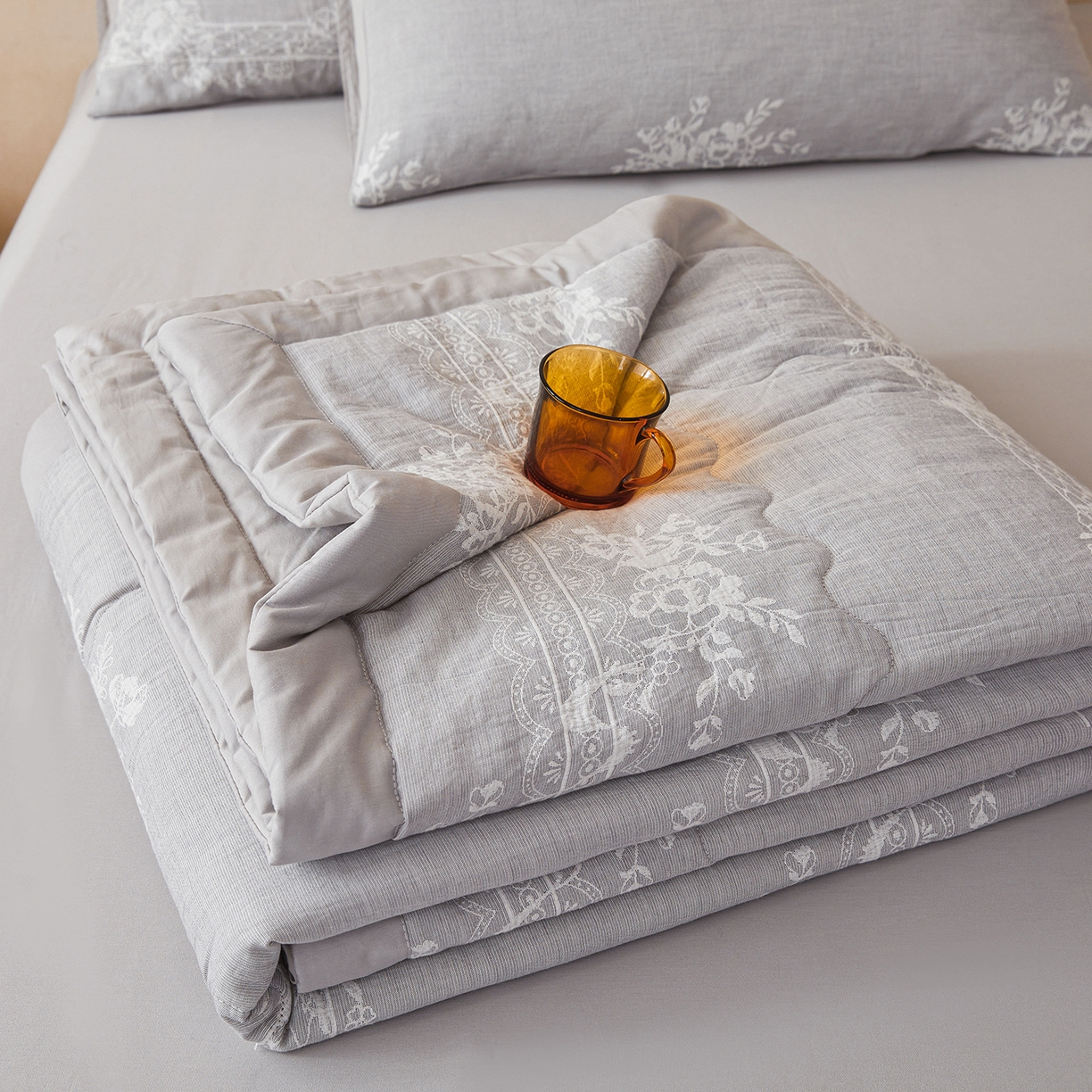 91家纺网 家纺一手货源 找家纺 （总）乐家毛巾被（工厂自产自销） 2026新款全棉色织三层提花夏季大豆纤维被