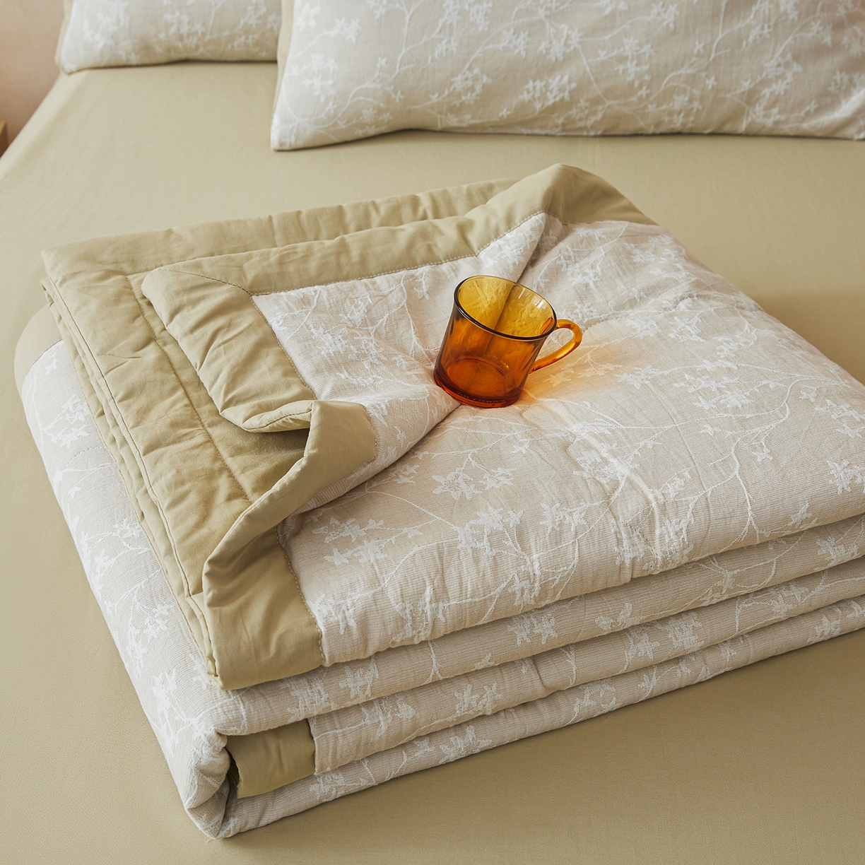 91家纺网 家纺一手货源 找家纺 （总）乐家毛巾被（工厂自产自销） 2026新款全棉色织三层提花夏季大豆纤维被