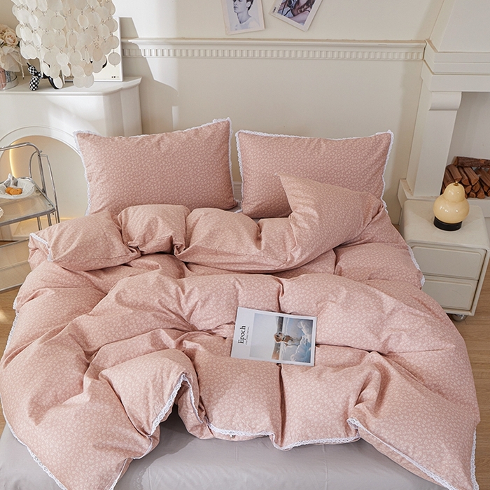 91家纺网 家纺一手货源 找家纺 （总）一米阳光 2023新款13372小清新纯棉四件套