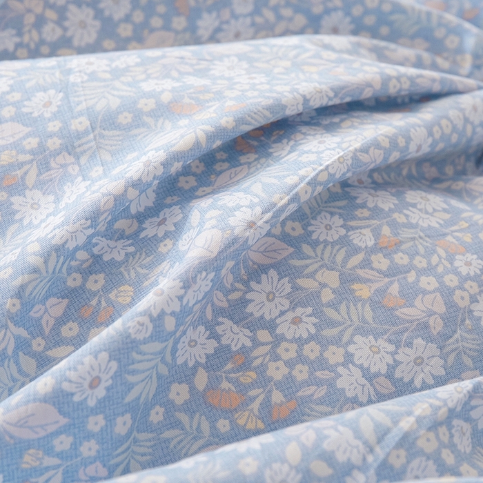 91家纺网 家纺一手货源 找家纺 一米阳光 2026年春夏新款小清新白色小花边全棉纯棉四件套 花雅图