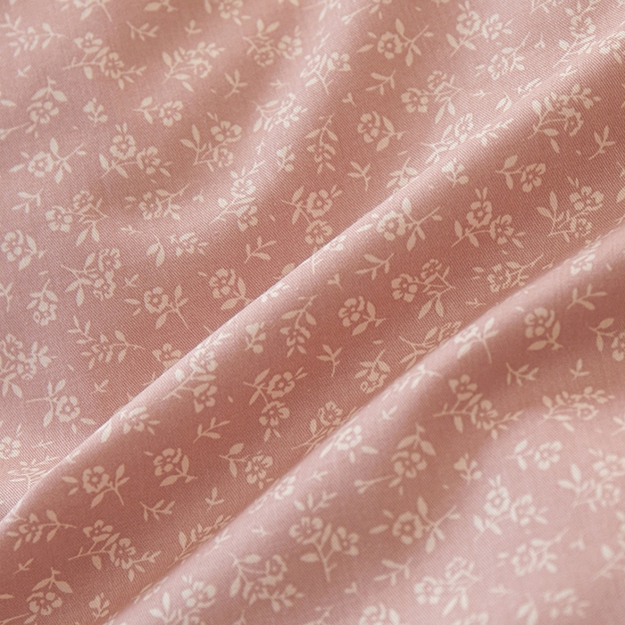 91家纺网 家纺一手货源 找家纺 一米阳光 2026年春夏新款小清新白色小花边全棉纯棉四件套 古堡花园~粉