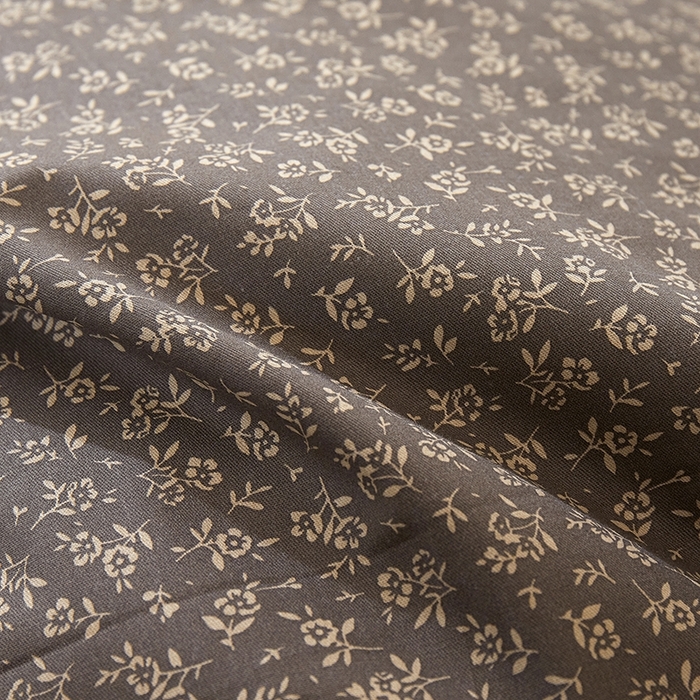 91家纺网 家纺一手货源 找家纺 一米阳光 2026年春夏新款小清新白色小花边全棉纯棉四件套 古堡花园~深灰