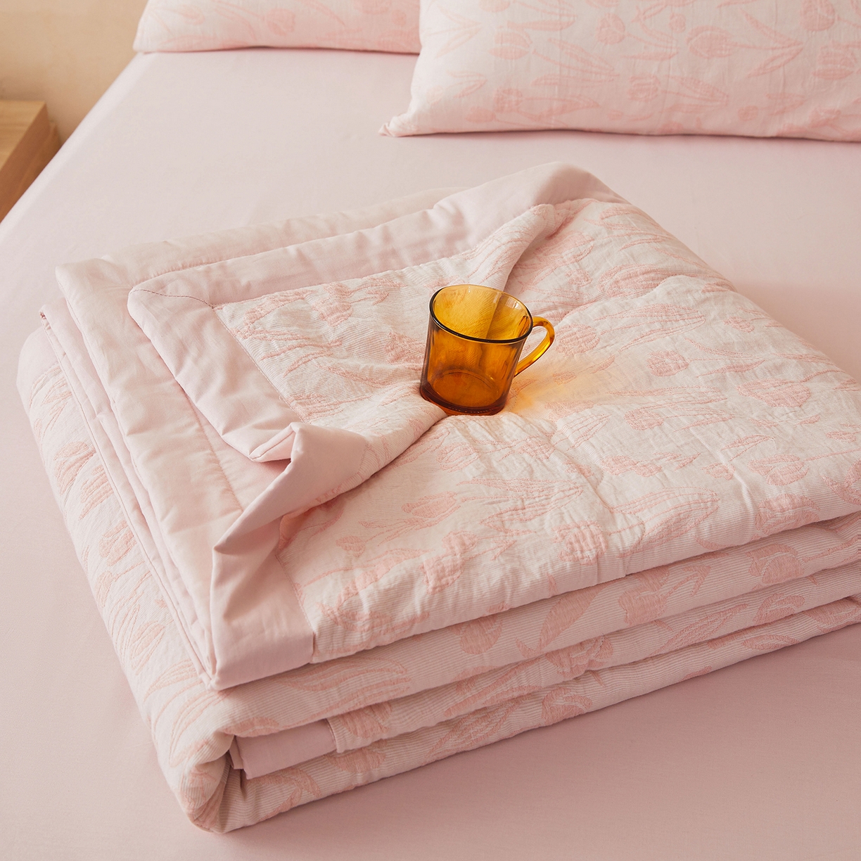 91家纺网 家纺一手货源 找家纺 （总）乐家毛巾被（工厂自产自销） 2026新款全棉色织三层提花夏季大豆纤维被