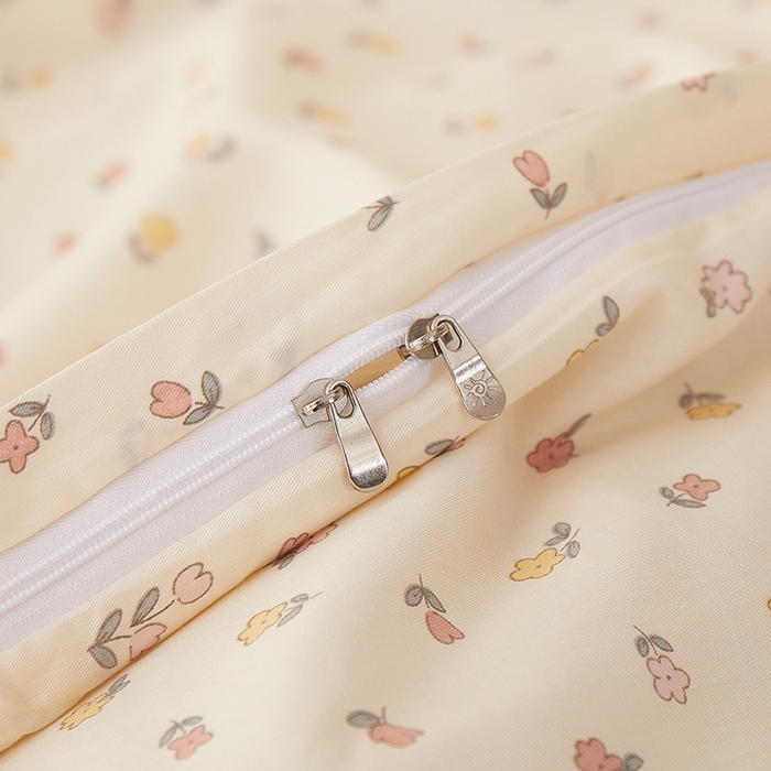 91家纺网 家纺一手货源 找家纺 （总）一米阳光 2026年春夏新款小清新蝴蝶结绑带款全棉纯棉四件套