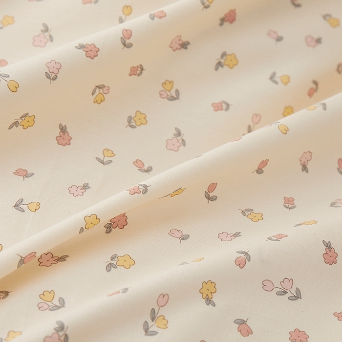 91家纺网 家纺一手货源 找家纺 一米阳光 2026年春夏新款小清新蝴蝶结绑带款全棉纯棉四件套 朵意