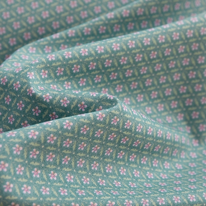 91家纺网 家纺一手货源 找家纺 一米阳光 2026年春夏新款小清新蝴蝶结绑带款全棉纯棉四件套 漫花庄园