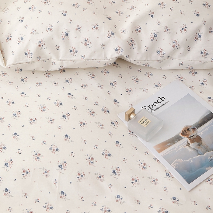 91家纺网 家纺一手货源 找家纺 一米阳光 2026年春夏新款小清新蝴蝶结绑带款全棉纯棉四件套 织梦