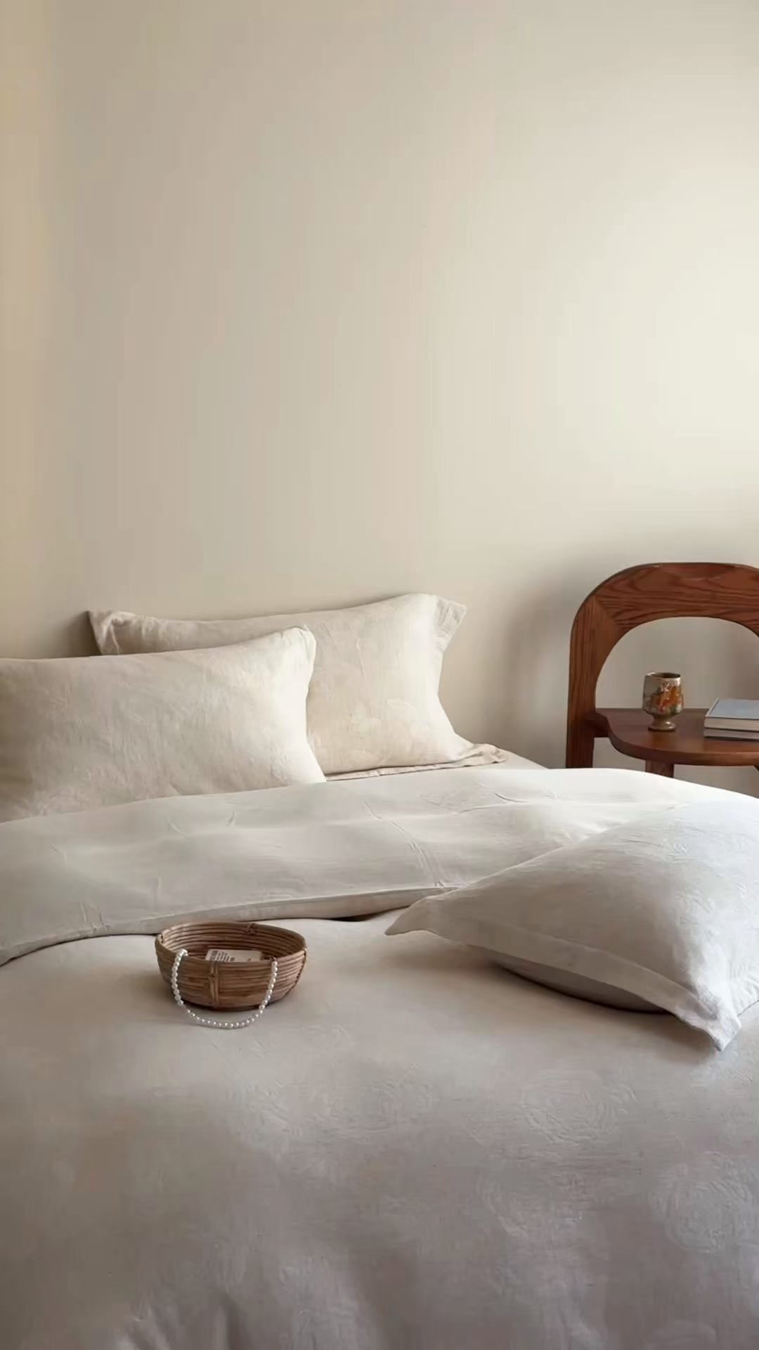 91家纺网 家纺一手货源 找家纺 澳萝拉 2026新款棉麻提花压边四件套 云端