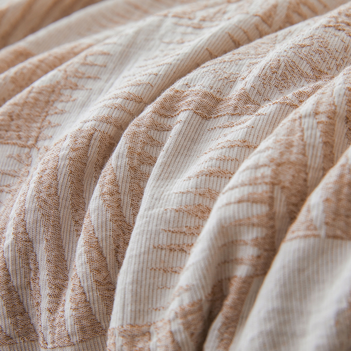 91家纺网 家纺一手货源 找家纺 乐家毛巾被（工厂自产自销） 2026新款全棉色织三层提花夏季大豆纤维被 方格蝴蝶