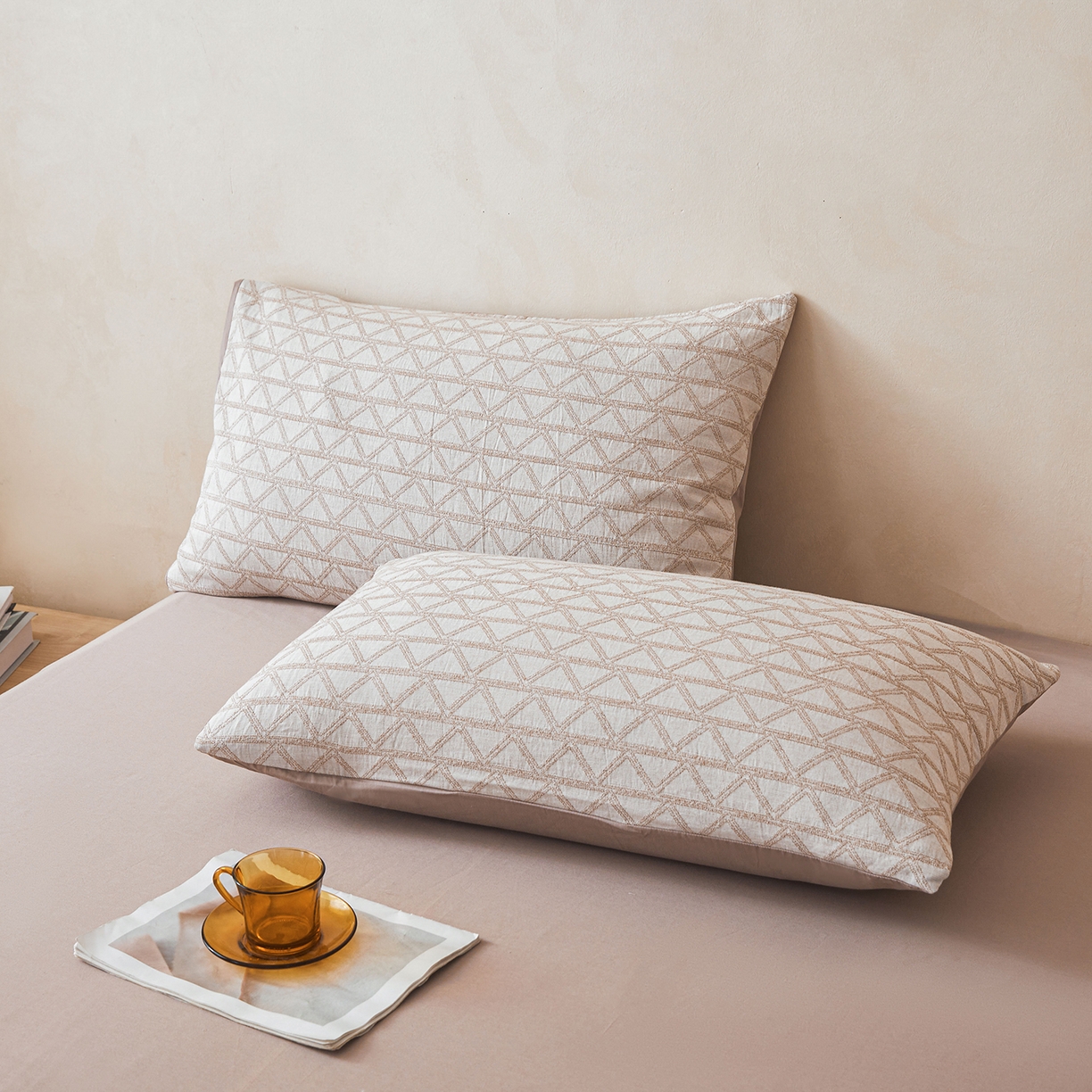 91家纺网 家纺一手货源 找家纺 乐家毛巾被（工厂自产自销） 2026新款全棉色织三层提花夏季大豆纤维被 菱韵