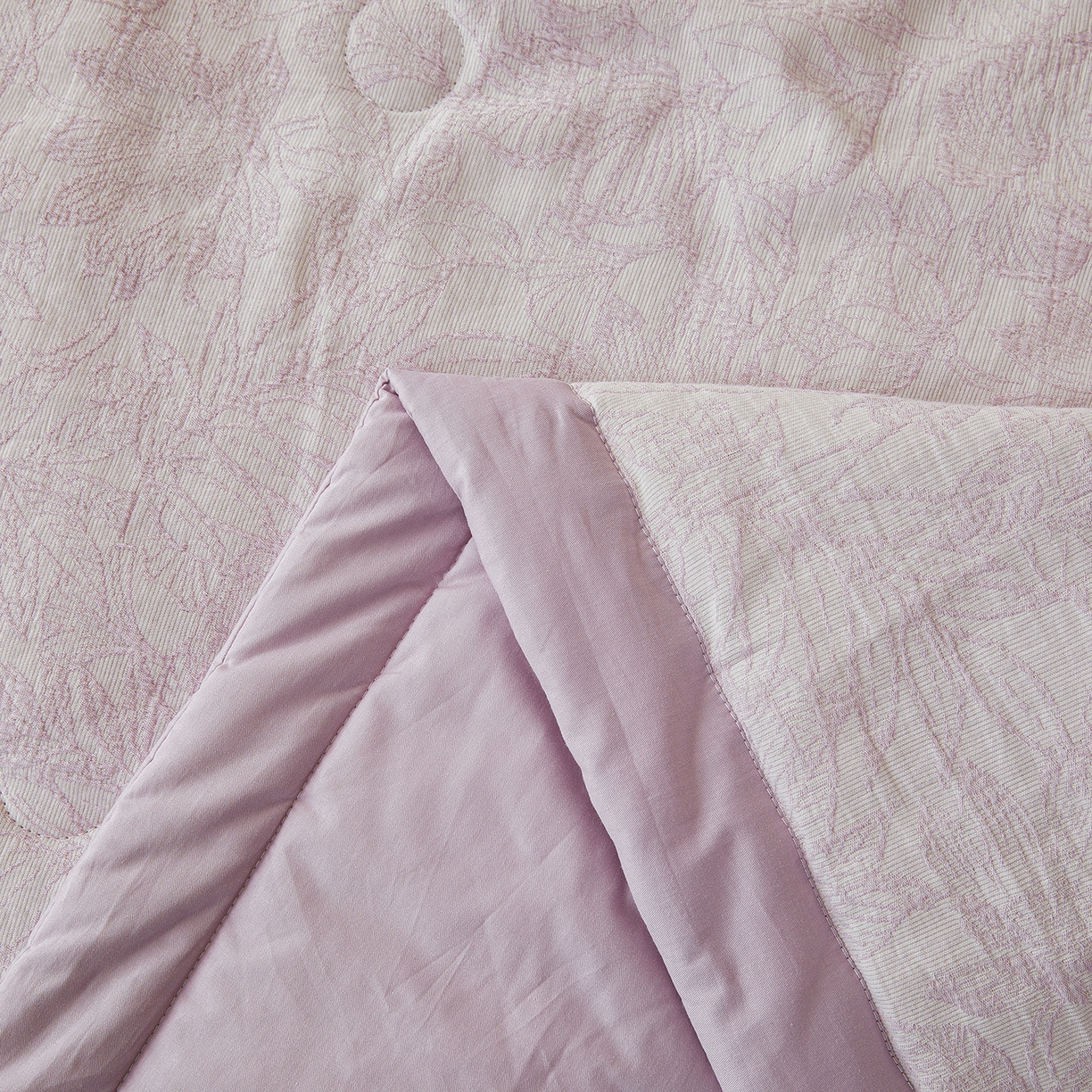 91家纺网 家纺一手货源 找家纺 乐家毛巾被（工厂自产自销） 2026新款全棉色织三层提花夏季大豆纤维被 绿意丛生