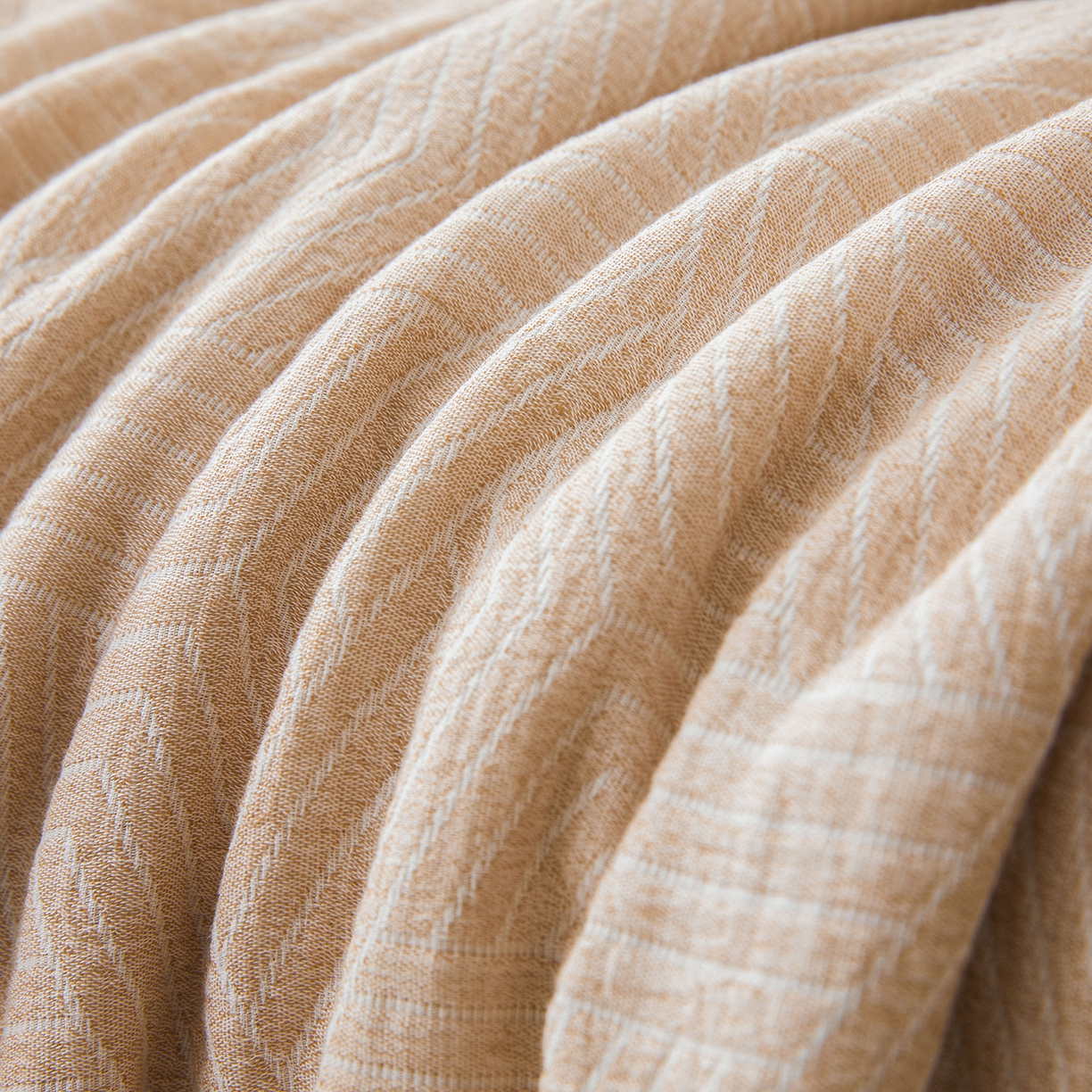 91家纺网 家纺一手货源 找家纺 乐家毛巾被（工厂自产自销） 2026新款全棉色织三层提花夏季大豆纤维被 迷宫