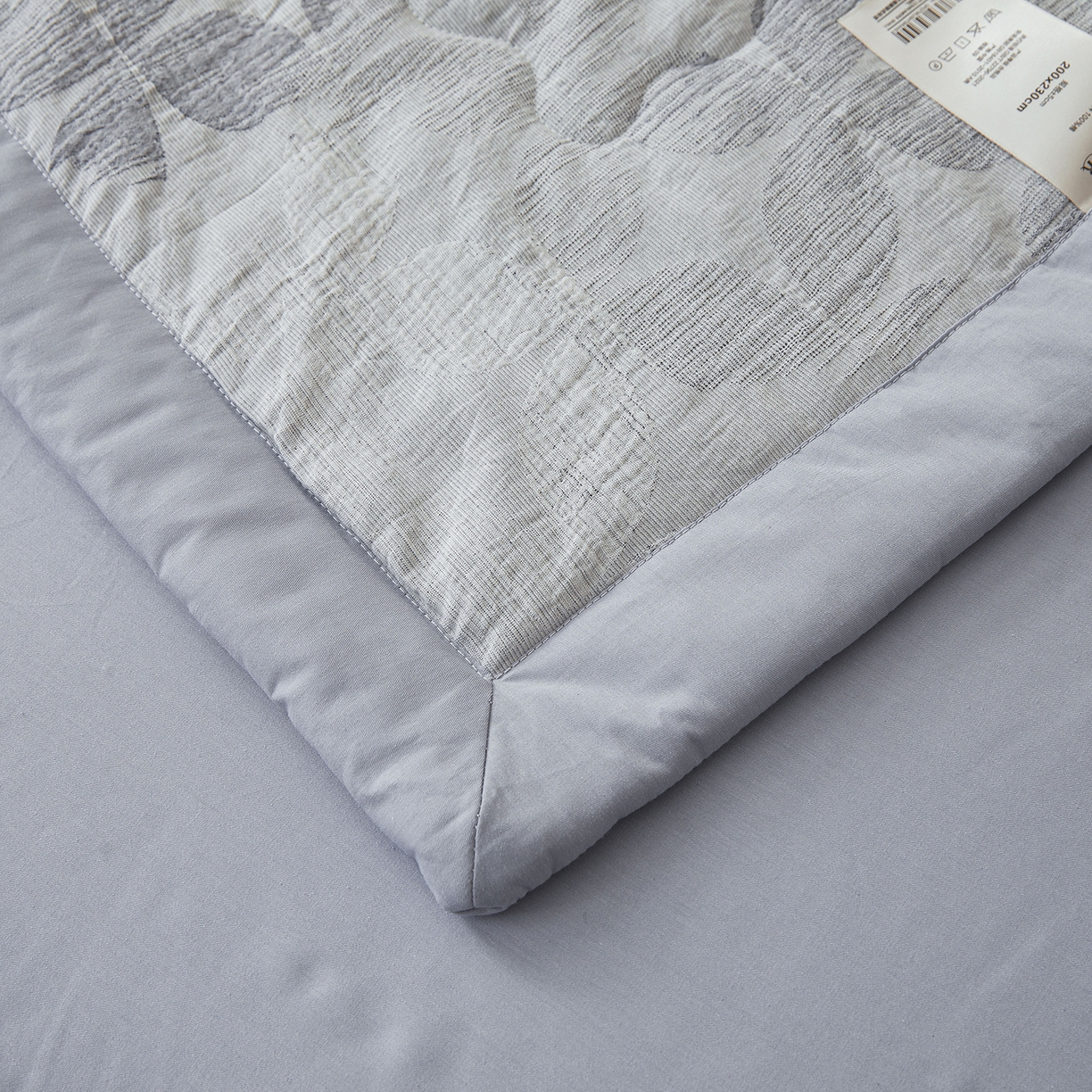 91家纺网 家纺一手货源 找家纺 乐家毛巾被（工厂自产自销） 2026新款全棉色织三层提花夏季大豆纤维被 青枝绿叶