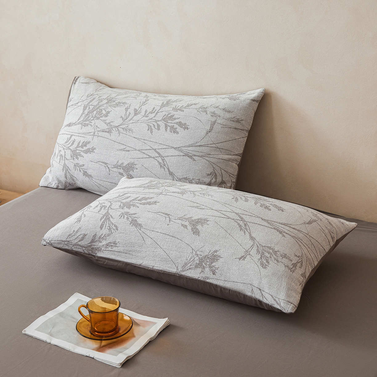 91家纺网 家纺一手货源 找家纺 乐家毛巾被（工厂自产自销） 2026新款全棉色织三层提花夏季大豆纤维被 疏影