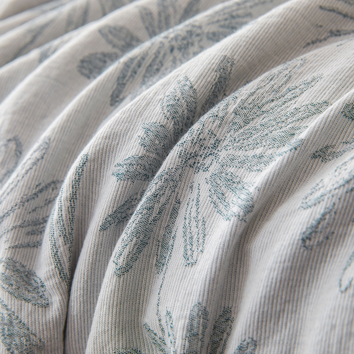 91家纺网 家纺一手货源 找家纺 乐家毛巾被（工厂自产自销） 2026新款全棉色织三层提花夏季大豆纤维被 小雏菊