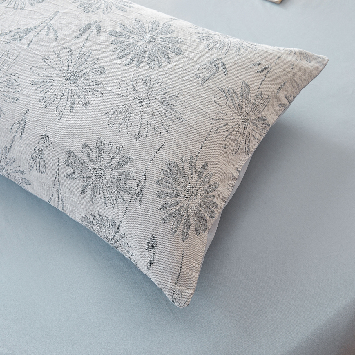 91家纺网 家纺一手货源 找家纺 乐家毛巾被（工厂自产自销） 2026新款全棉色织三层提花夏季大豆纤维被 小雏菊