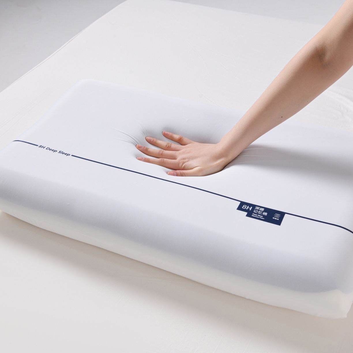 91家纺网 家纺一手货源 找家纺 （总）优芯选 2026新款零压力记忆枕某朵同款酒店记忆棉枕芯深睡眠云朵双芯蓝白Pro零压记忆棉枕头