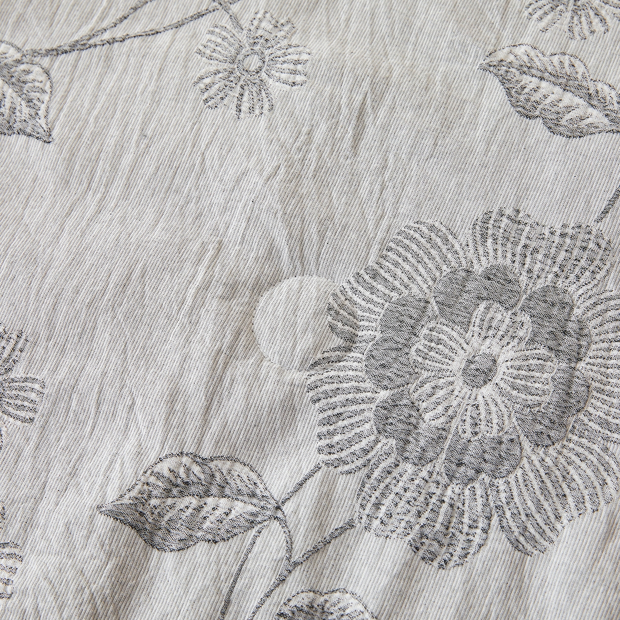 91家纺网 家纺一手货源 找家纺 乐家毛巾被（工厂自产自销） 2026新款全棉色织三层提花夏季大豆纤维被 叶影清风