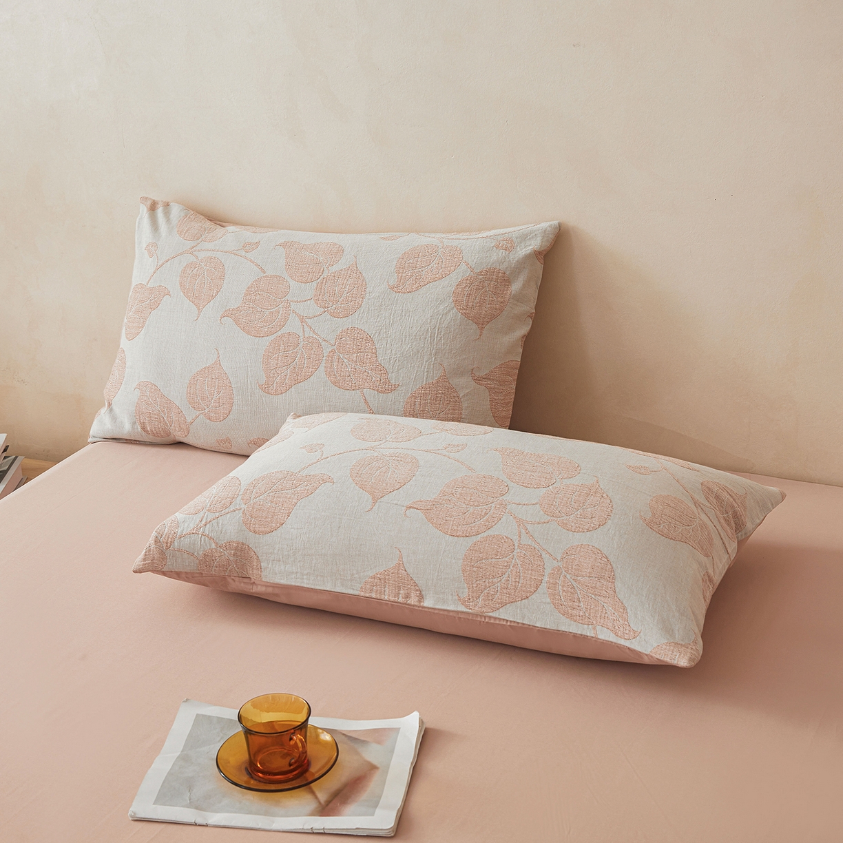 91家纺网 家纺一手货源 找家纺 乐家毛巾被（工厂自产自销） 2026新款全棉色织三层提花夏季大豆纤维被 枝繁叶茂