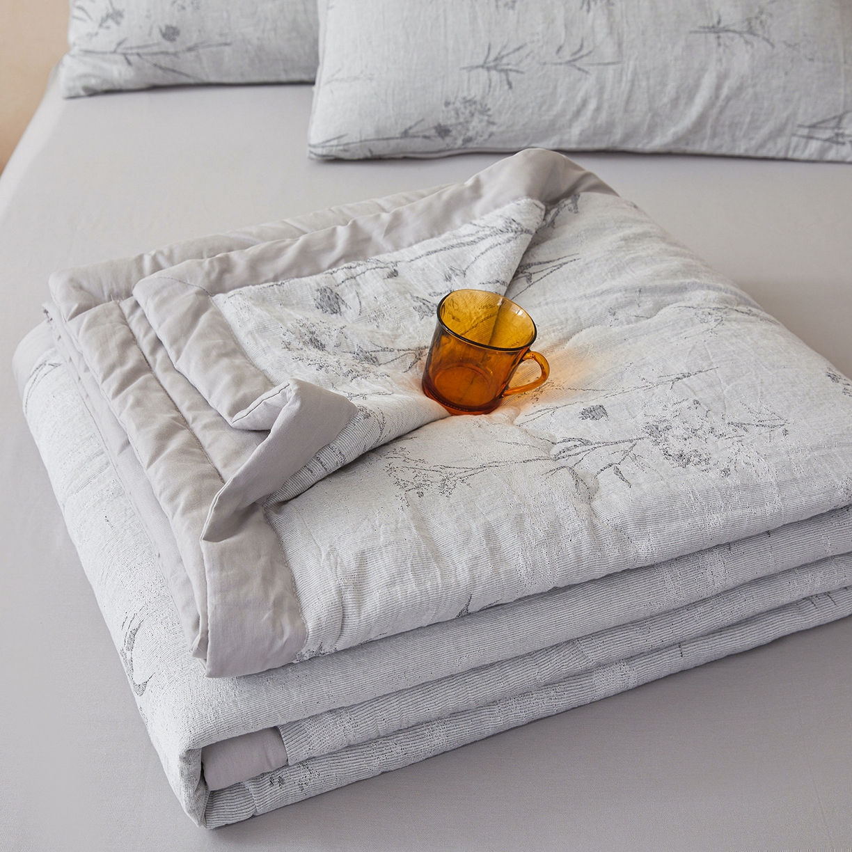 乐家毛巾被（工厂自产自销） 2026新款全棉色织三层提花夏季大豆纤维被 竹影