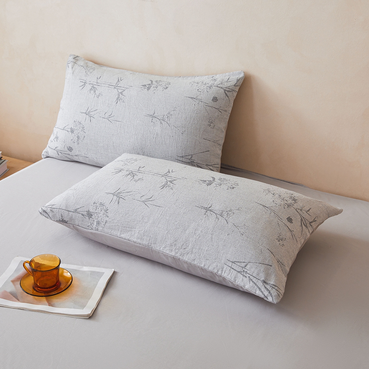 91家纺网 家纺一手货源 找家纺 乐家毛巾被（工厂自产自销） 2026新款全棉色织三层提花夏季大豆纤维被 竹影