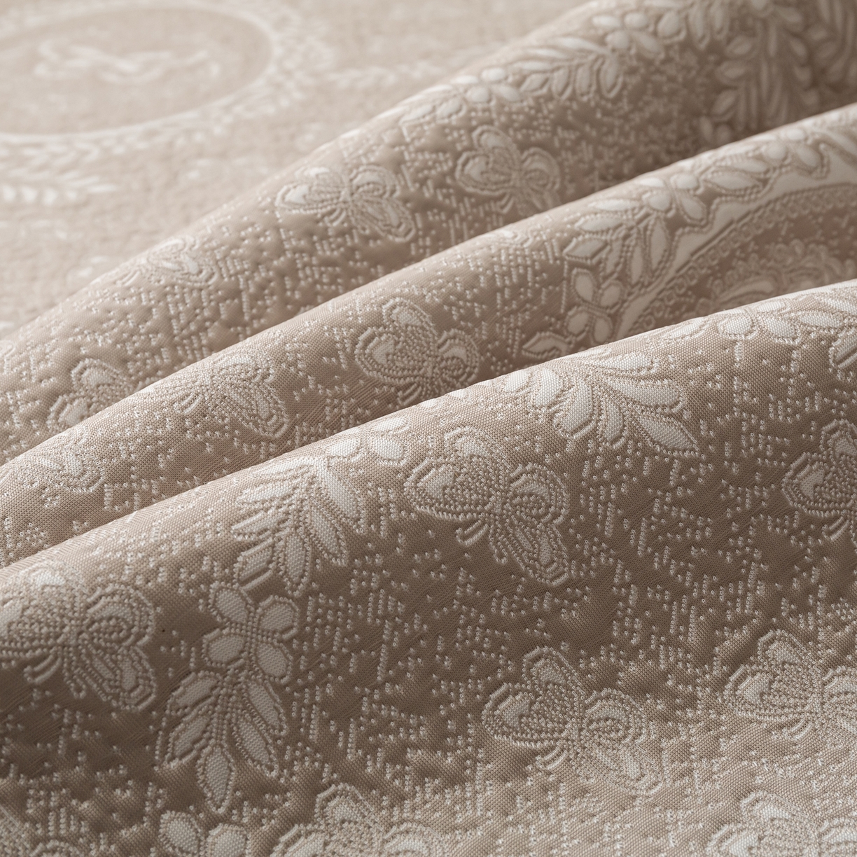 91家纺网 家纺一手货源 找家纺 雅居纺家纺 2026新款花间蝶梦款凉感床裙凉席席子 花间蝶梦-卡其