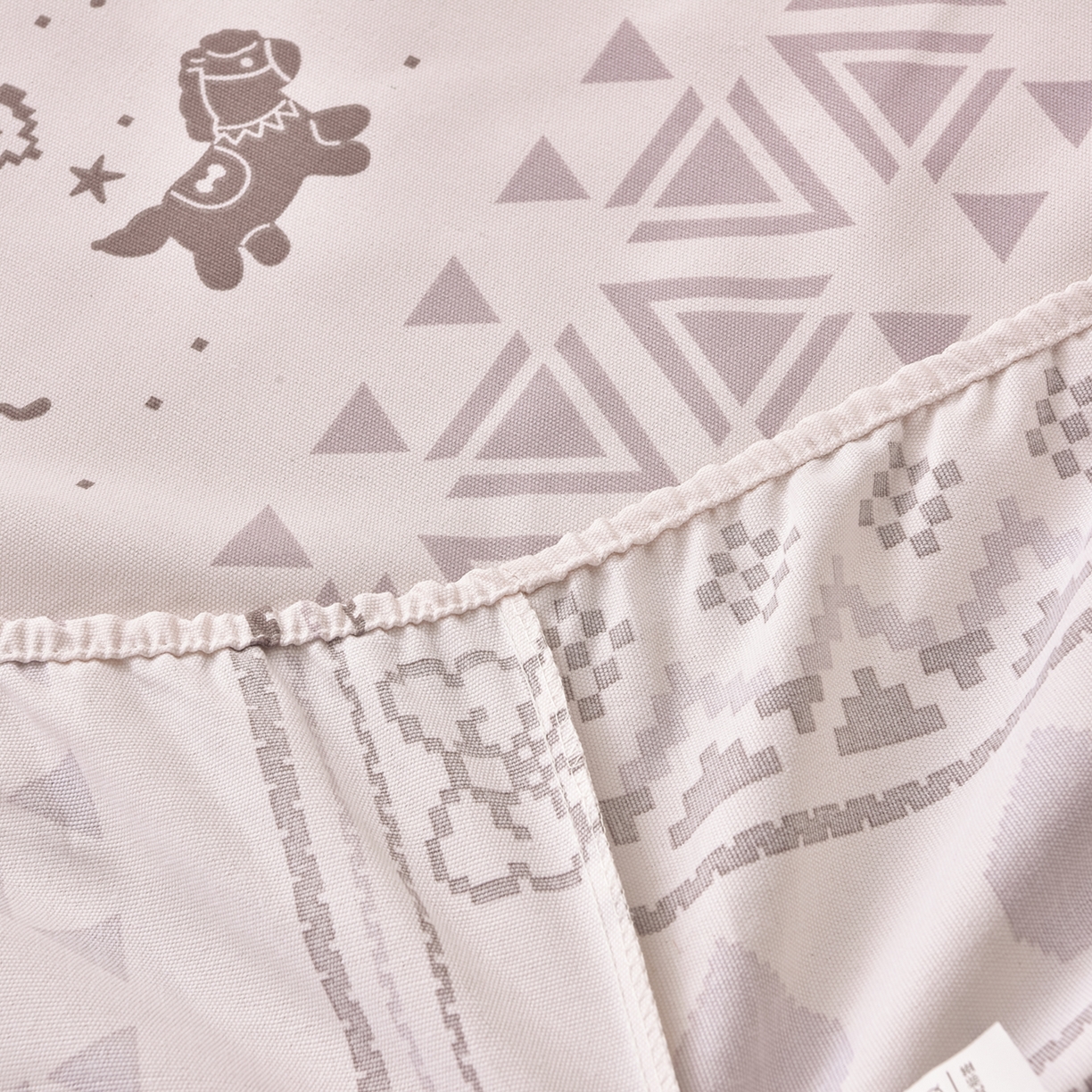 91家纺网 家纺一手货源 找家纺 曼尼 2026新款亲肤舒适原棉老粗布床单凉席三件套 北欧童话