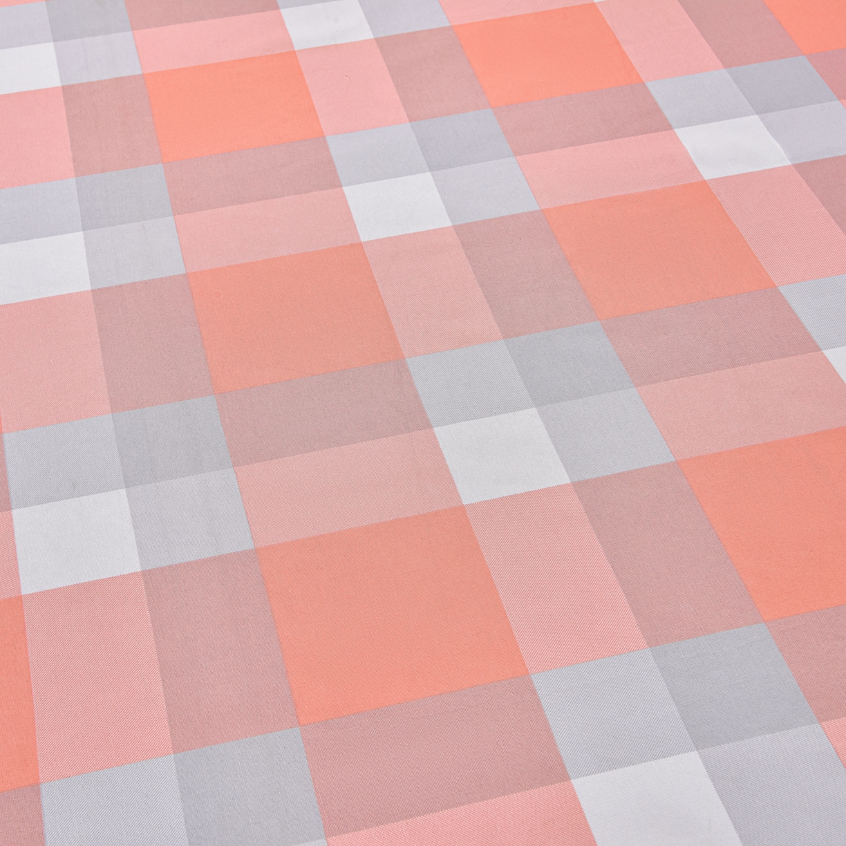 91家纺网 家纺一手货源 找家纺 曼尼 2026新款亲肤舒适原棉老粗布床单凉席三件套 粉大格