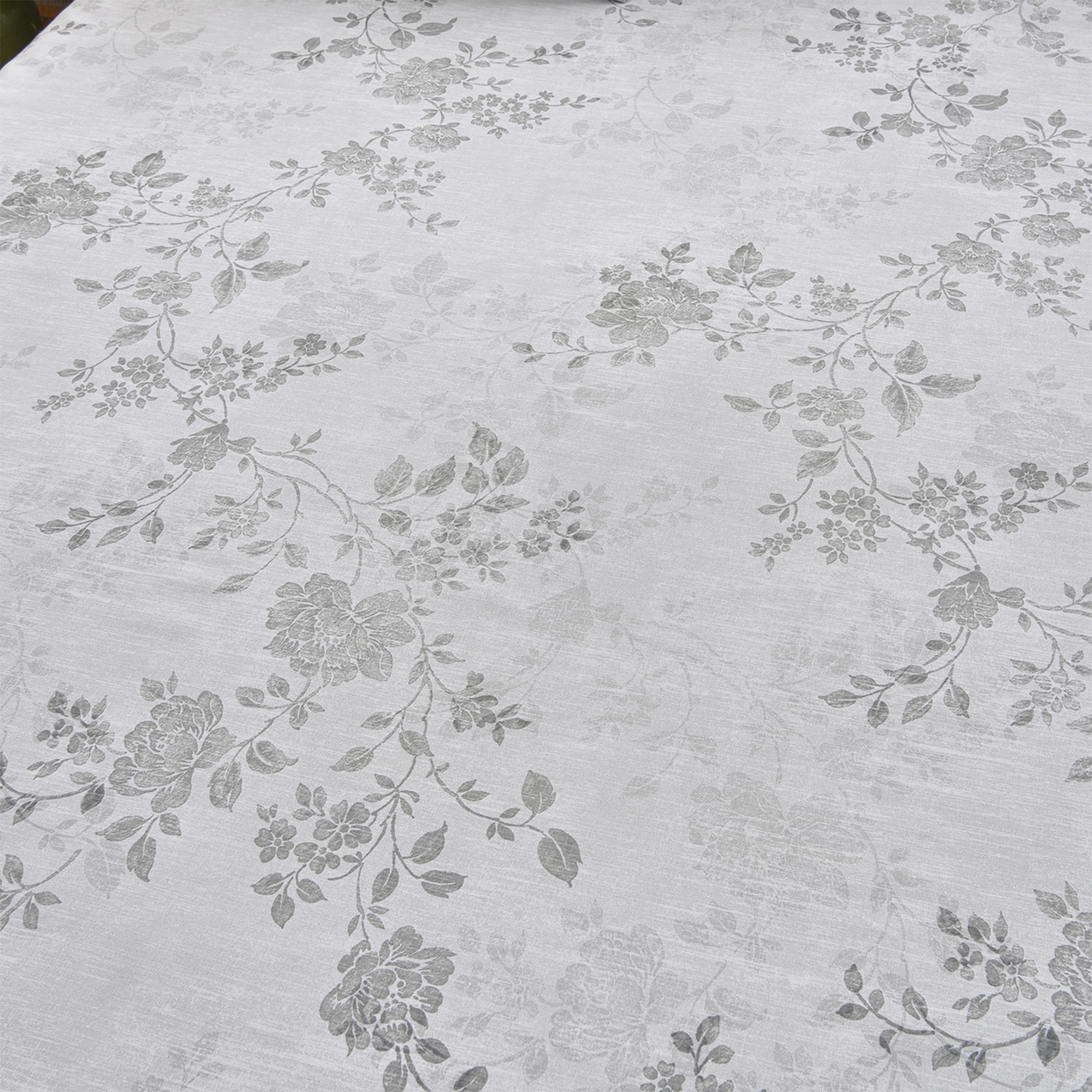 91家纺网 家纺一手货源 找家纺 曼尼 2026新款亲肤舒适原棉老粗布床单凉席三件套 花枝灰