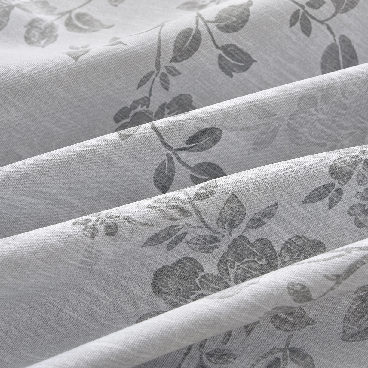 91家纺网 家纺一手货源 找家纺 曼尼 2026新款亲肤舒适原棉老粗布床单凉席三件套 花枝灰