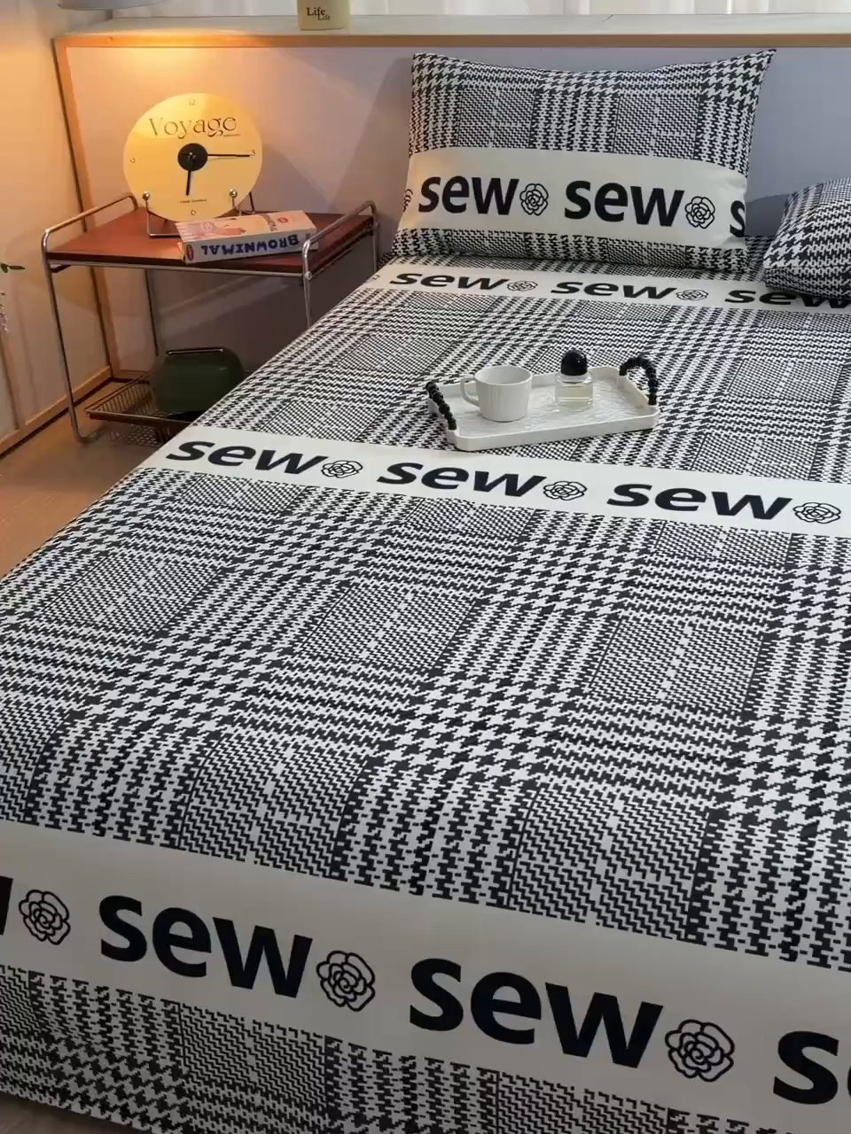 91家纺网 家纺一手货源 找家纺 曼尼 2026新款亲肤舒适原棉老粗布床单凉席三件套 米兰