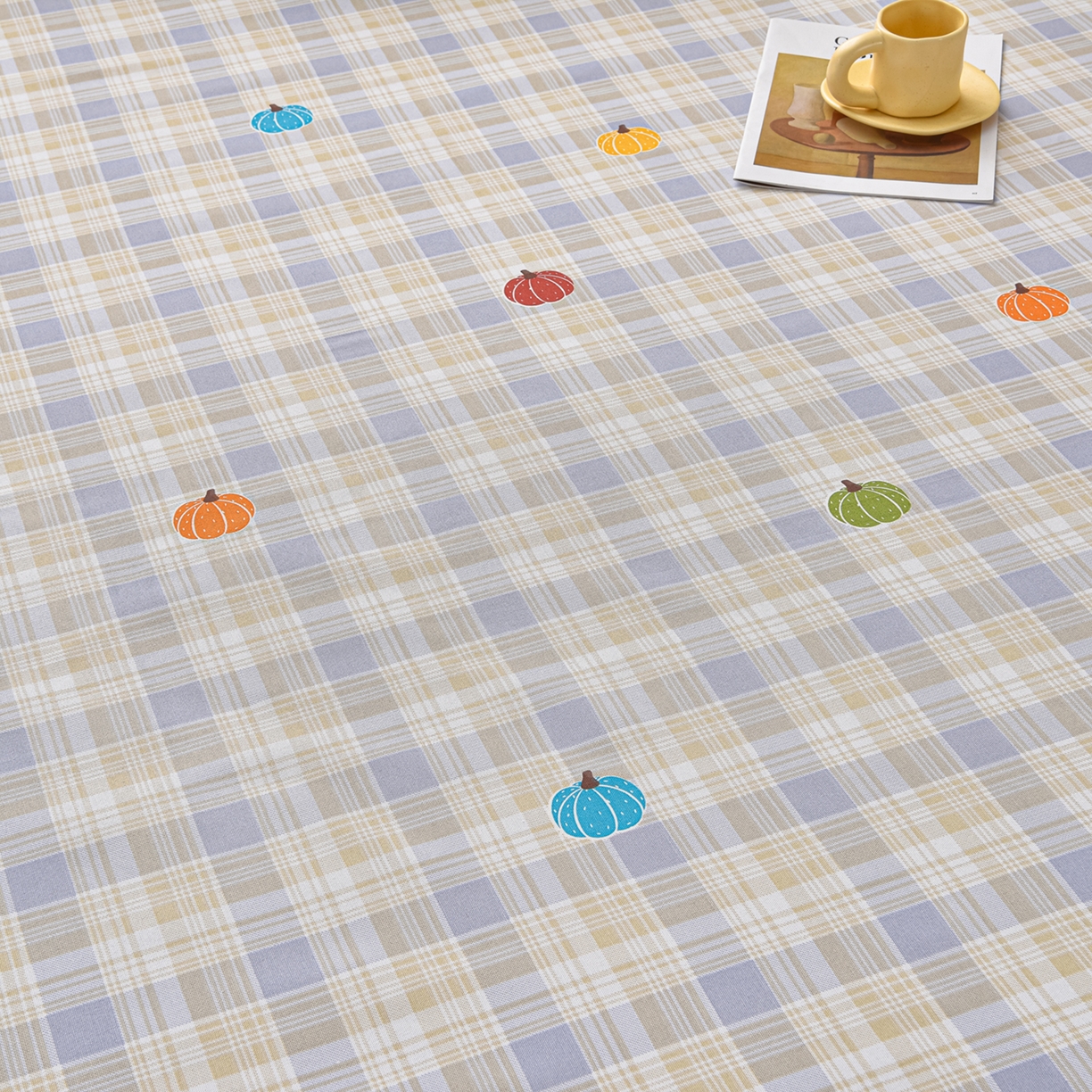 91家纺网 家纺一手货源 找家纺 曼尼 2026新款亲肤舒适原棉老粗布床单凉席三件套 小南瓜