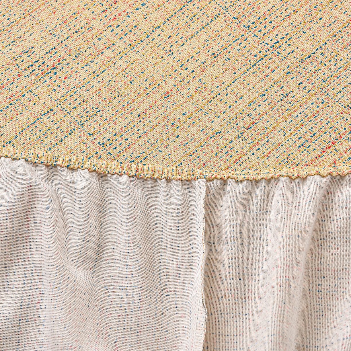 91家纺网 家纺一手货源 找家纺 曼尼 2026新款亲肤舒适原棉老粗布床单凉席三件套 小时光