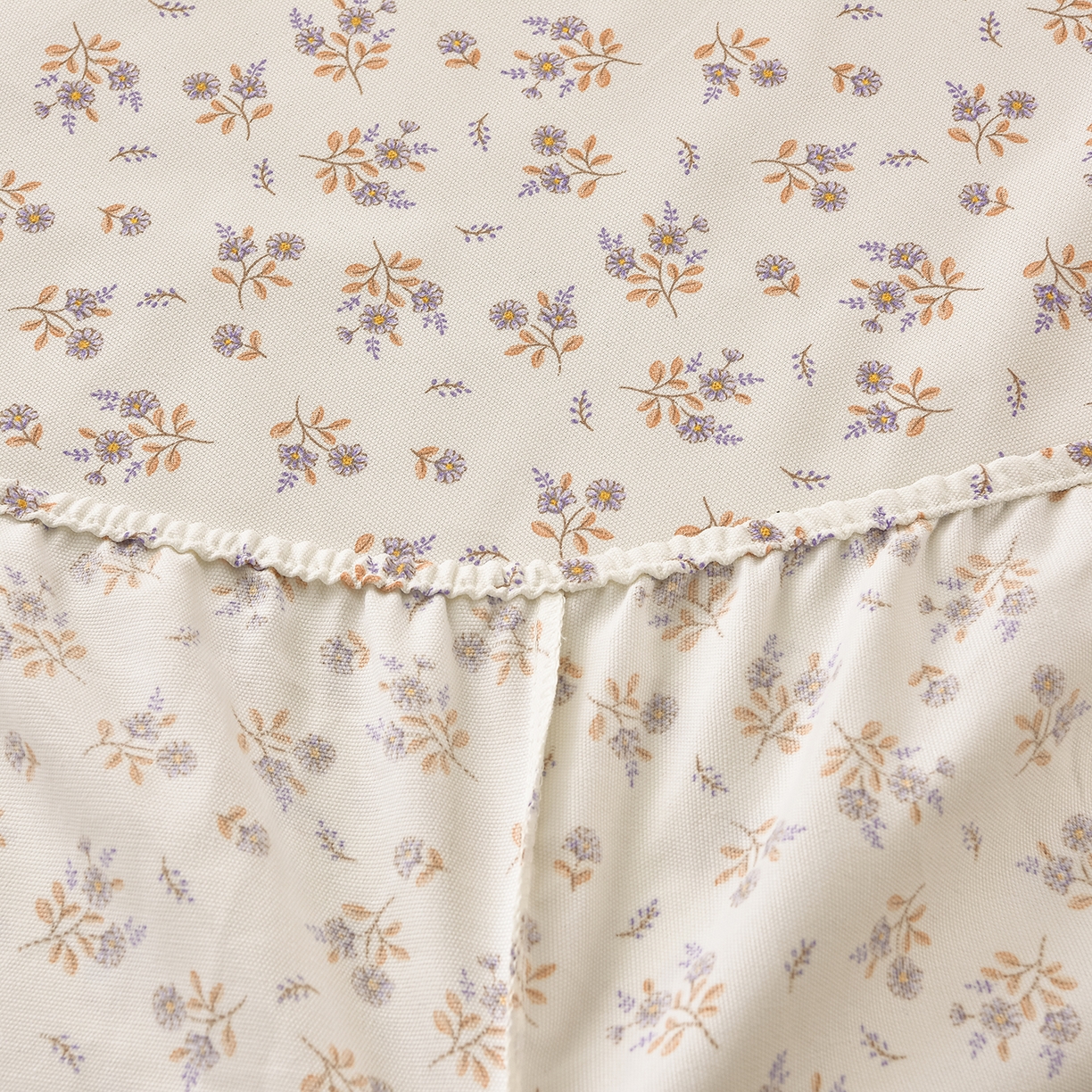 91家纺网 家纺一手货源 找家纺 曼尼 2026新款亲肤舒适原棉老粗布床单凉席三件套 小碎花