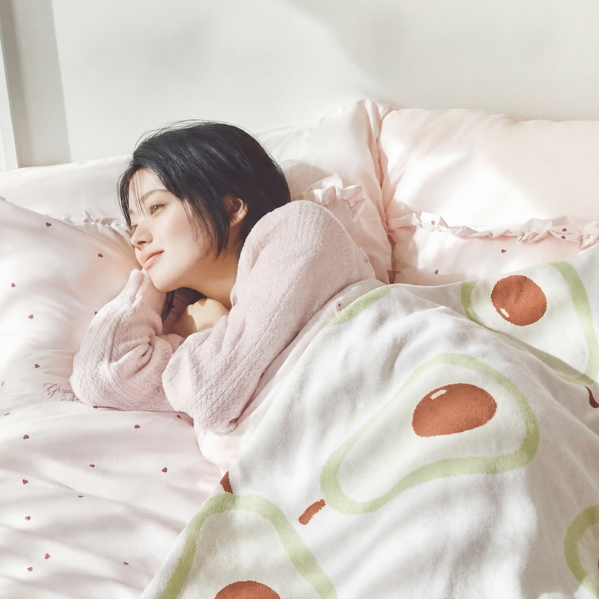 91家纺网 家纺一手货源 找家纺 （总）暖绵绵家纺 2026新款竹纤维牛油果毛毯毯子-艾维卡