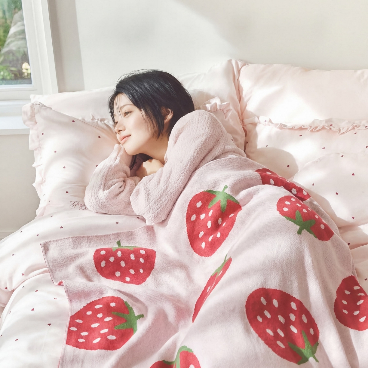 91家纺网 家纺一手货源 找家纺 暖绵绵 新款楷森系列毯子 米色